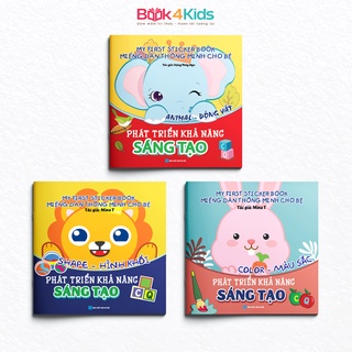 Sách - Miếng Dán Thông Minh Cho Bé - Phát Triển Khả Năng Sáng Tạo - My First Sticker Book - Combo 3 Cuốn