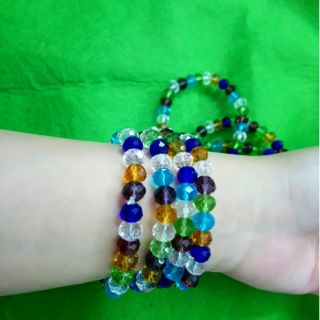 Combo 10 chuỗi đeo tay lấp lánh đủ màu giá sỉ