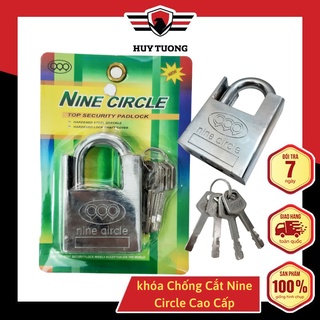 Ổ khóa chống cắt 3 vòng Nine Circle nhiều kích thước cao cấp - Huy Tưởng