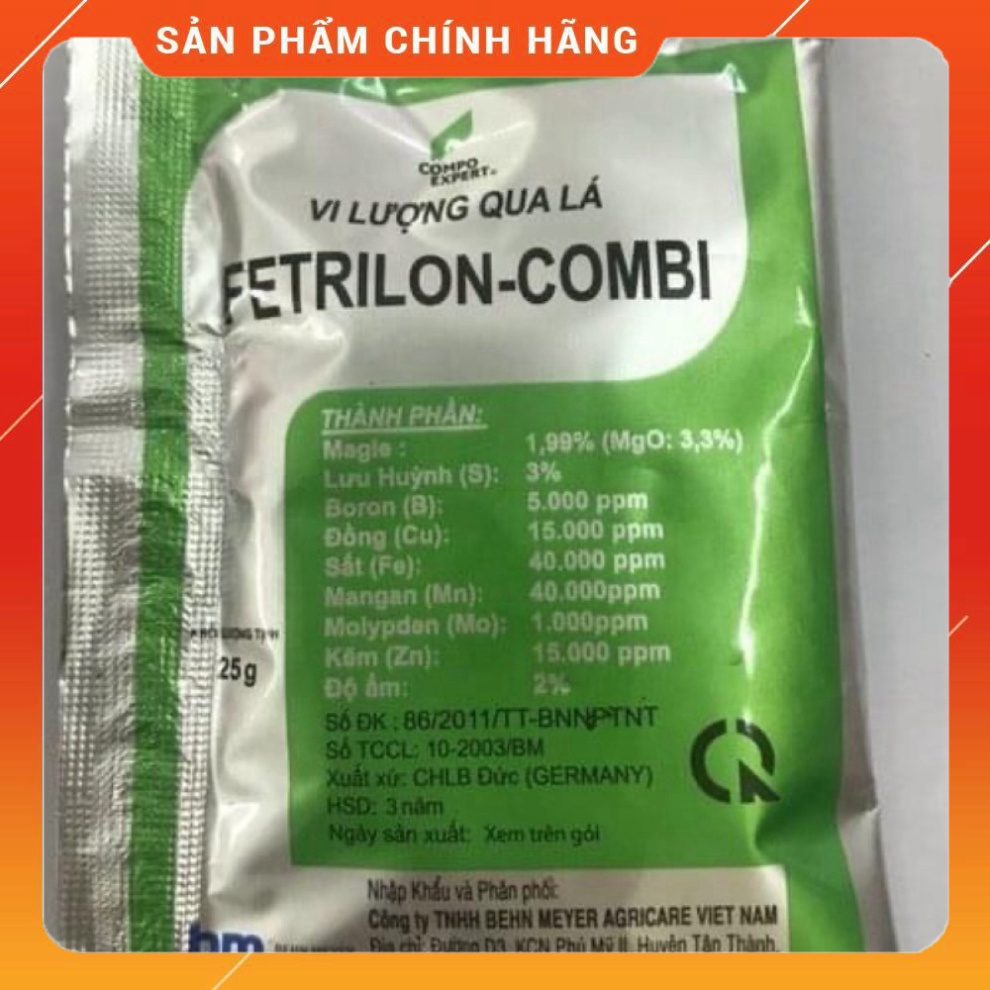 FETRILON-COMBI (phân bón vi lượng qua lá) 2.5g & 25g