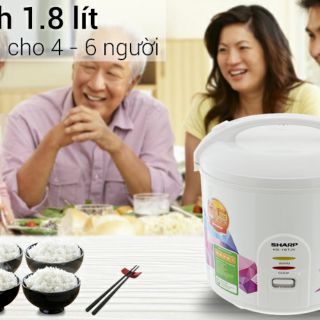 (GIÁ HỦY DIỆT) Nồi cơm điện sharp 1,8 lít mã KS-18TJV Điện Máy Xanh