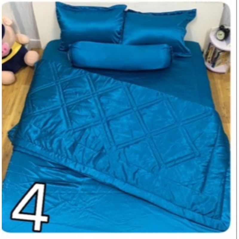 Bộ drap phi lụa 4 món 1m6x2m