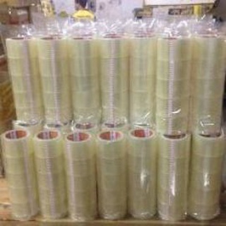 [10 cây - 60 CUỘN] BĂNG KEO TRONG DÁN THÙNG LOẠI 0.8KG/ CÂY. 1 LỐC 10 CÂY (60 CUỘN). VI TÍNH QUỐC DUY.