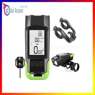 Đèn gắn xe đạp thiết kế 3 trong 1 - Phụ kiện hỗ trợ đa năng cho người lái (Kèm dây sạc + Pin)