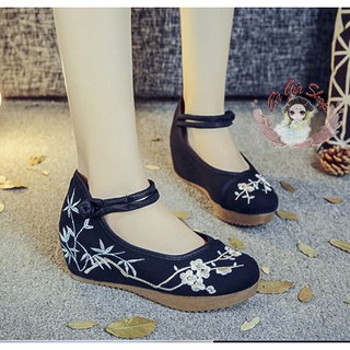 Giày vải thêu đế xuồng siêu êm chân size 35-40