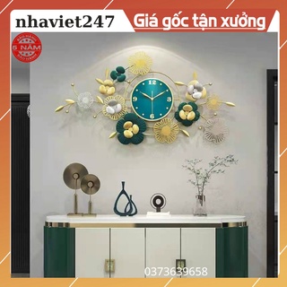Đồng Hồ Treo Tường Trang Trí Đẹp,Hoạ Tiết Sắc Xuân Mã 2090-Thân Kim Loại Mạ,Qùa Tặng Đẹp,Giá Rẻ-Ý Nghĩa-Bảo Hành 5 Năm