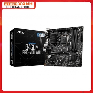 Mainboard MSI B460M PROVDH WIFI (Intel B460, Socket 1200, mATX, 4 khe RAM DDR4)