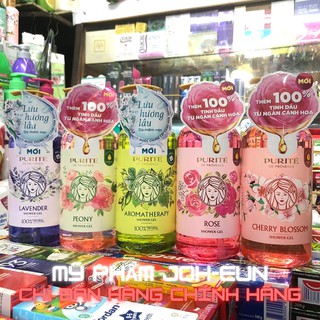 SỮA TẮM PURITE HOA ANH ĐÀO HOA HỒNG 850ML