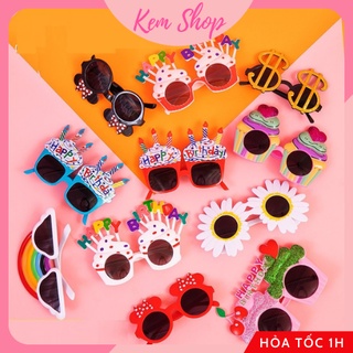 Kính Đeo Mắt Happy Birthday Chụp Hình Sinh Nhật Vui Nhộn Trang Trí Sinh Nhật - K88