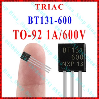 Triac TO-92 BT131-600 1A 600V 3 chân màu đen
