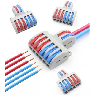 Cút Chia dây điện nối nhanh SPL-62/42/82, chịu tải 32A chia, gộp dây điện 2 dây L N SPL 62 42 82 nối nhanh tiện dụng