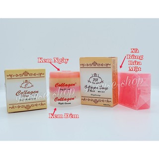 Bộ Kem Dưỡng Trắng Da Collagen Plus Vit E (Nám/Tàn Nhang)