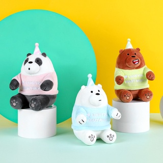 Gấu bông Đồ chơi Thú nhồi bông Búp bê &amp; Thú nhồi bông gấu bông thú nhồi bông MINISO We Bare Bears Birthday Hat