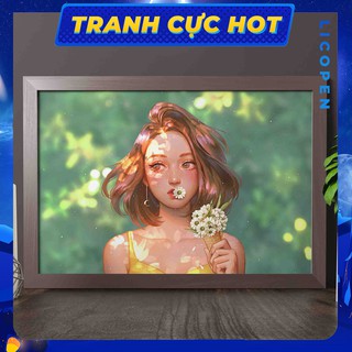 [CÓ SẴN] Tranh Tô Màu Theo Số Licopen - Tranh thanh xuân - MS188
