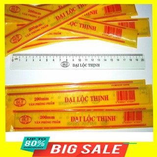 1 thước nhựa cứng Lộc Thịnh 20cm