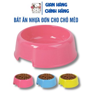 Bát ăn nhựa đơn bát ăn đơn siêu rẻ cho chó mèo - Đảo Chó Mèo