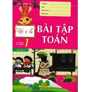 Sách Vở Ô Li Bài Tập Toán Lớp 1 (Quyển 2)