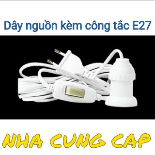 (GIÁ HỦY DIỆT) DÂY NGUỒN CÓ DÂY CTẮC KÈM ĐUÔI VẶN E27