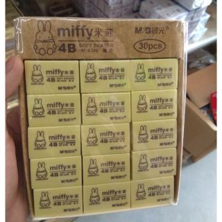 30 viên tẩy chì Miffy 4B loại to
