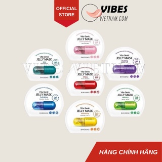 Mặt nạ dưỡng da chăm sóc mặt cấp ẩm viên thuốc vital genic jelly mask - Hàn quốc vibesvietnam
