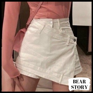 Quần short giả váy kiểu nữ cạp cao vạt chéo chất vải cao cấp co dãn cá tính - CV0045 | bear.story