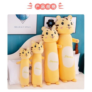 Gối Ôm Gấu Bông Hình Thú Hổ Vàng Cho Bé Kích Thước 70cm