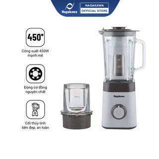 [Mã ELHA22 giảm 6% đơn 300K] Máy Xay Sinh Tố Nagakawa NAG0811 (450W - 1.5 Lít) - Hàng Chính Hãng