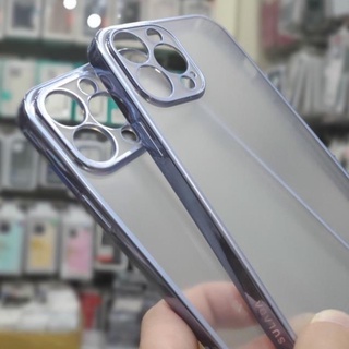 Ốp lưng Sulada nhám dẻo viền xi màu iPhone 13 Mini, 13, 13 Pro, 13 Pro Max chống Vân tay bảo vệ camera xanh Serria