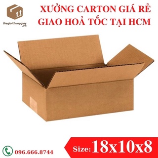 20 HỘP GIẤY CARTON 18x10x8 ĐÓNG HÀNG SHIPCOD - Thùng giấy giá rẻ - Thùng giấy có sẵn - Sỉ lẻ thùng giấy