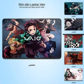 Skin dán Laptop Sony Vaio in hình Kimetsu No Yaiba (inbox mã máy cho Shop)
