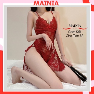 [Tặng Chíp Lọt Khe] Đầm Ngủ Ren Hoa Sexy Gợi Cảm Hai Dây Váy Ngủ Ren Cao Cấp Mainia Shop