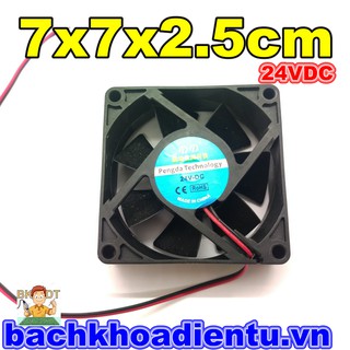 Quạt tản nhiệt DC 24V 7x7x2.5cm
