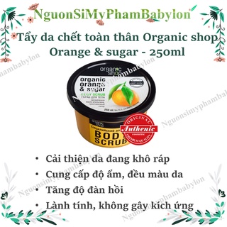Tẩy da chết body Organic shop chiết xuất cam