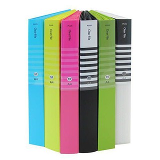 Bìa 60 lá Plus có ngăn giữa nhiều màu (Mua 10 tặng 1)