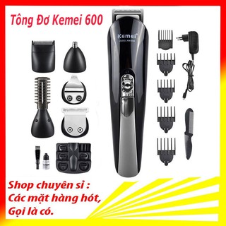 Tông Đơ Cắt Tóc Kiêm Máy Cạo Râu Kemei KM-600