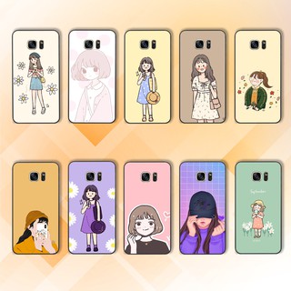 Ốp Samsung Note 5 - S6 - S6 Edge - S7 - S7 Edge In hình Cô gái cute