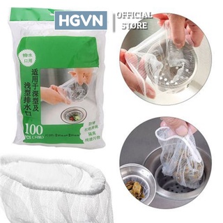 Túi Lọc Rác Bồn Rửa Bát [Gói 100 Chiếc]