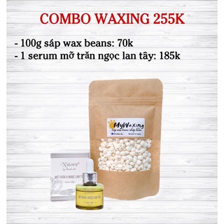 Combo sáp wax và serum mỡ trăn giúp triệt lông