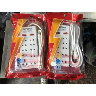 Ổ cắm 10 lỗ có công tắc SOPOKA loại dây2m, dây 4m.