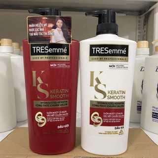 Dầu Gội Và Xả Tresemme Keratin 640g