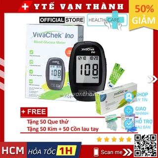 ✅ [TRỌN BỘ] Máy Đo Đường Huyết- VivaChek Ino (Kèm 50 Que + 50 Kim + 50 Cồn), (Viva Check) (VivaCheck) -VT0599