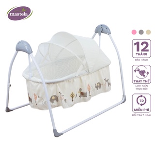 Nôi điện tự động điều khiển từ xa kết hợp nhạc trắng ru ngủ cho bé sơ sinh tới 2 tuổi Mastela SG239
