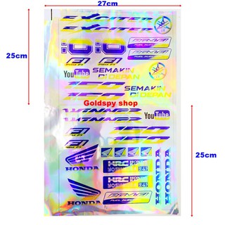 Tem 7 màu logo Exciter, Winner (giá 1 bộ)