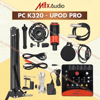 Combo Livestream Thu Âm TAKSTAR Mic PC K320, Soundcard Icon Upod Pro, Tai nghe TS2260 [BH 1 NĂM]