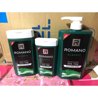 Sữa tắm hương nước hoa Romano 650ml/380ml/180ml dành cho nam