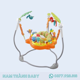 Ghế Nhún Tập Đứng Có Đèn Nhạc Màu Cam IBaby - Hàng Chính Hãng