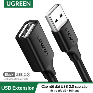Cáp USB 2.0 Nối Dài Cao Cấp Ugreen 10313 10314 10315 10316 10317 10318 US103 Chính Hãng
