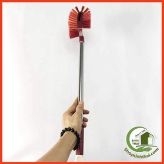 Cọ toilet, cọ vệ sinh nâu cán dài cước xịn AM