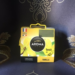 [ Hương Vanilla ] - Sáp Thơm Ô Tô Cao Cấp Aroma Organic 40g Của Pháp