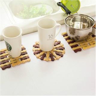 Combo 5 Tấm lót nồi, tấm rế tre, trúc cách nhiệt